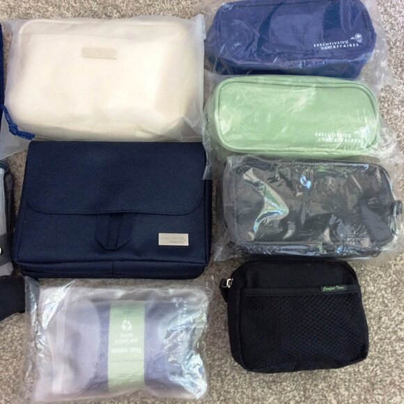 10 Vintage Business Class Amenity Travel Toiletry Kits - Picture 3 of 3